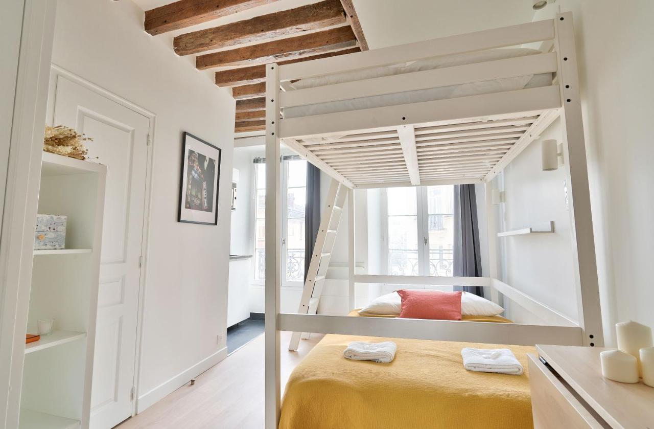 Stylish Mezzanine Studio In The Heart Of Paris 3F Exteriér fotografie