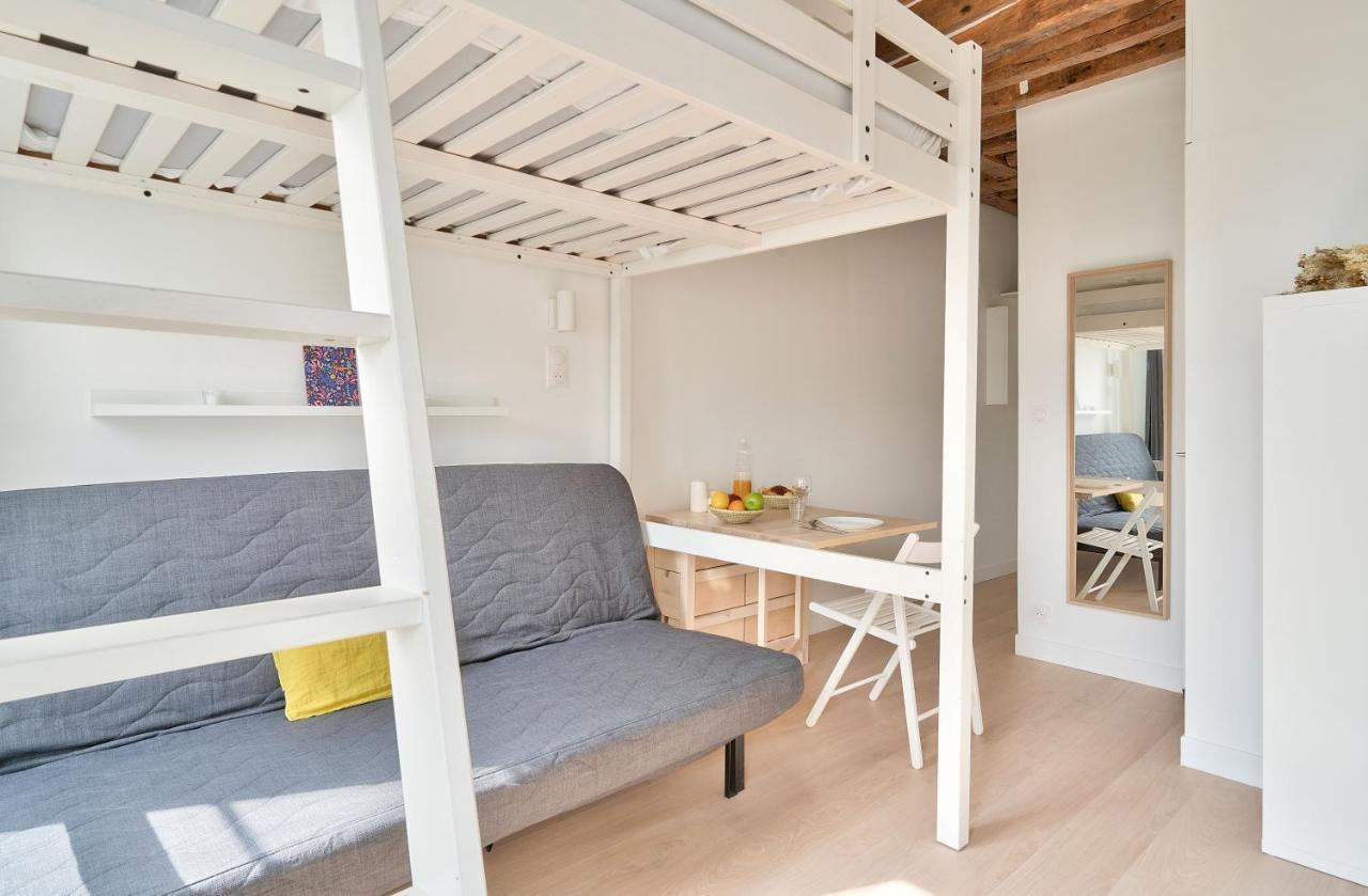 Stylish Mezzanine Studio In The Heart Of Paris 3F Exteriér fotografie