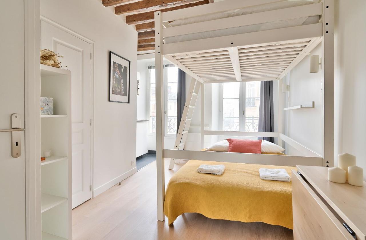 Stylish Mezzanine Studio In The Heart Of Paris 3F Exteriér fotografie